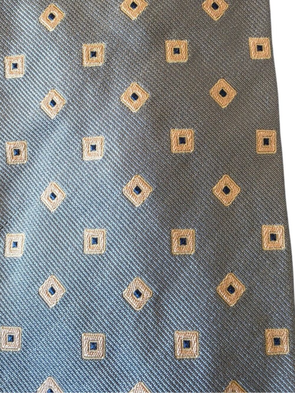 Blue Geometric Square Pattern - Picture 5 of 11